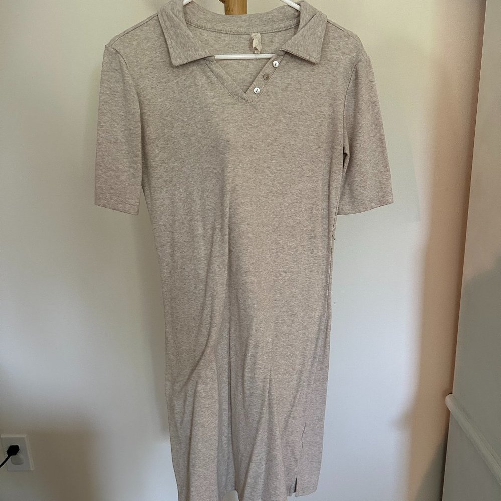 collared midi dress